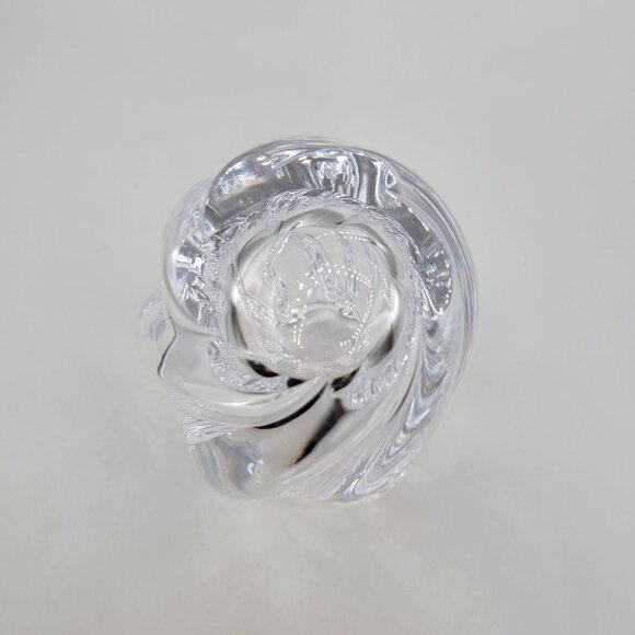 Orrefors Sweden Waterfall Crystal Art Glass Vase Clear Twisted Decorative Piece - Picture 7 of 7